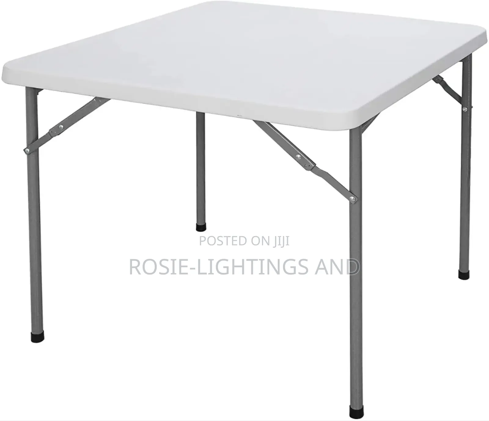 4ft Square Outdoor Plastic 4 Seater Moulded Plastic Table