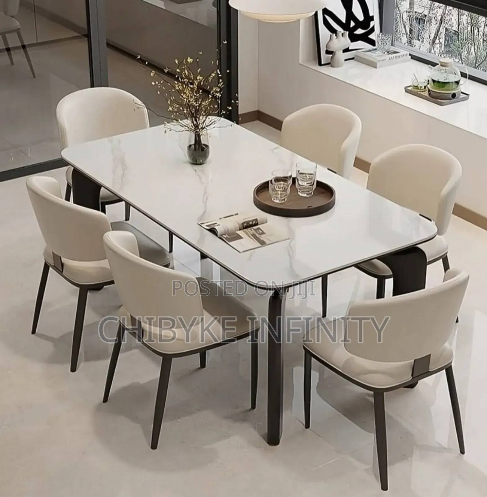 High Quality Imported Dining Table With 6 Chair Available 