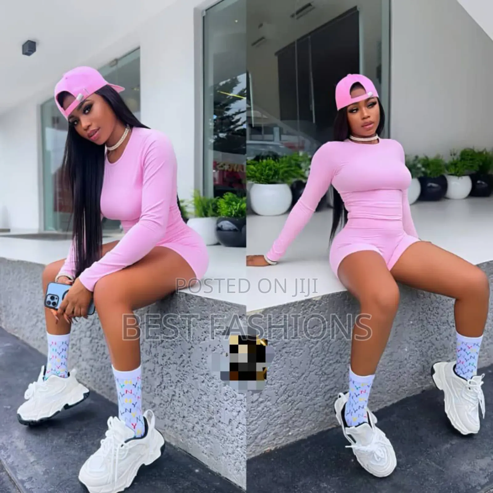 Pink 2 Piece Short and Top