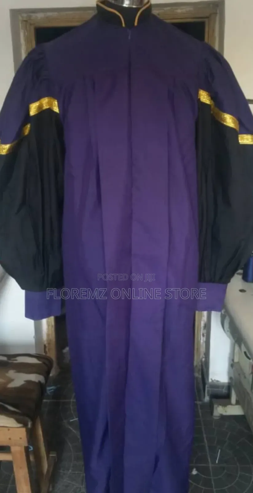 Purple / Black Church Choir Robes Bulk Rental