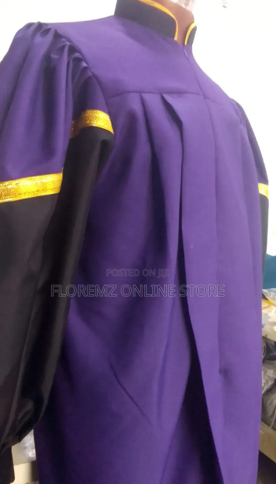 Purple / Black Church Choir Robes Bulk Rental