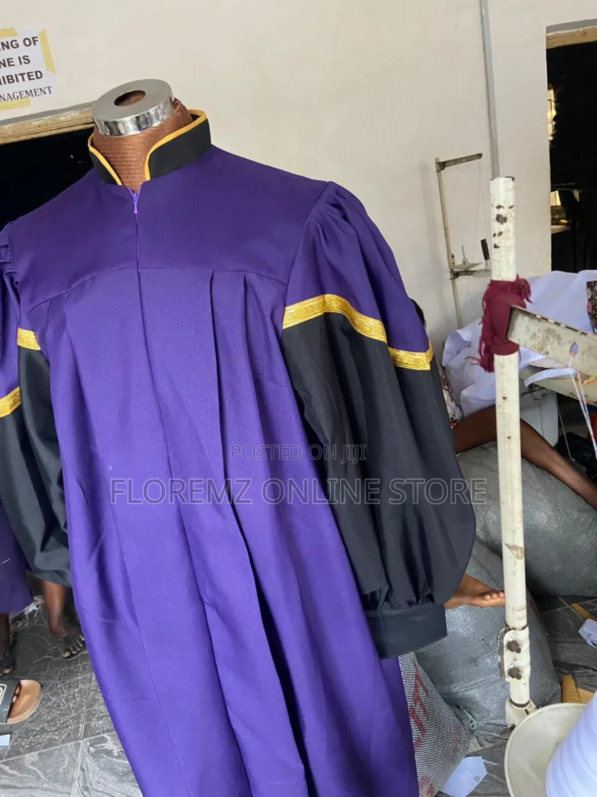 Purple / Black Church Choir Robes Bulk Rental