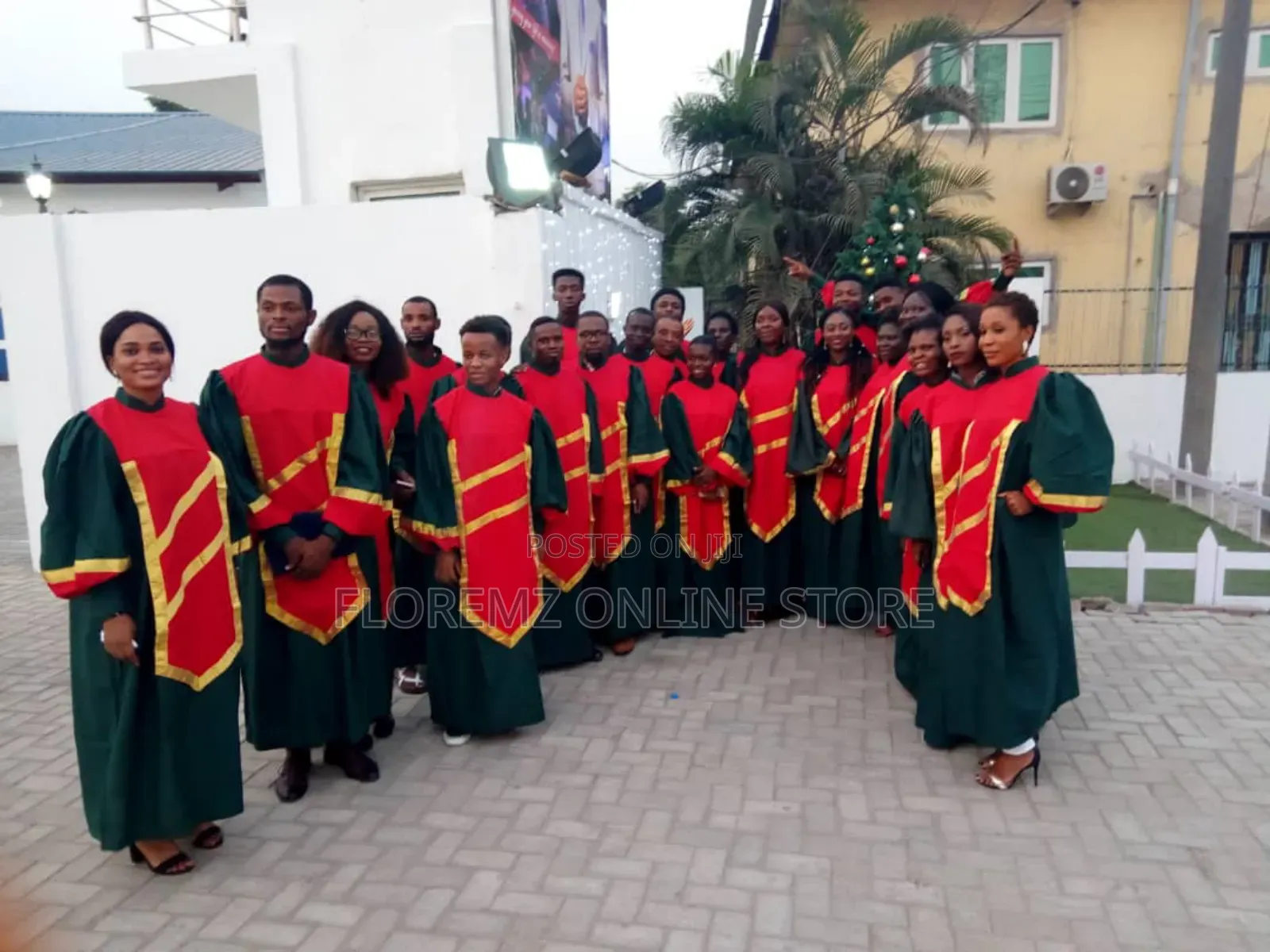 Green / Red Choir Robes Bulk Rental