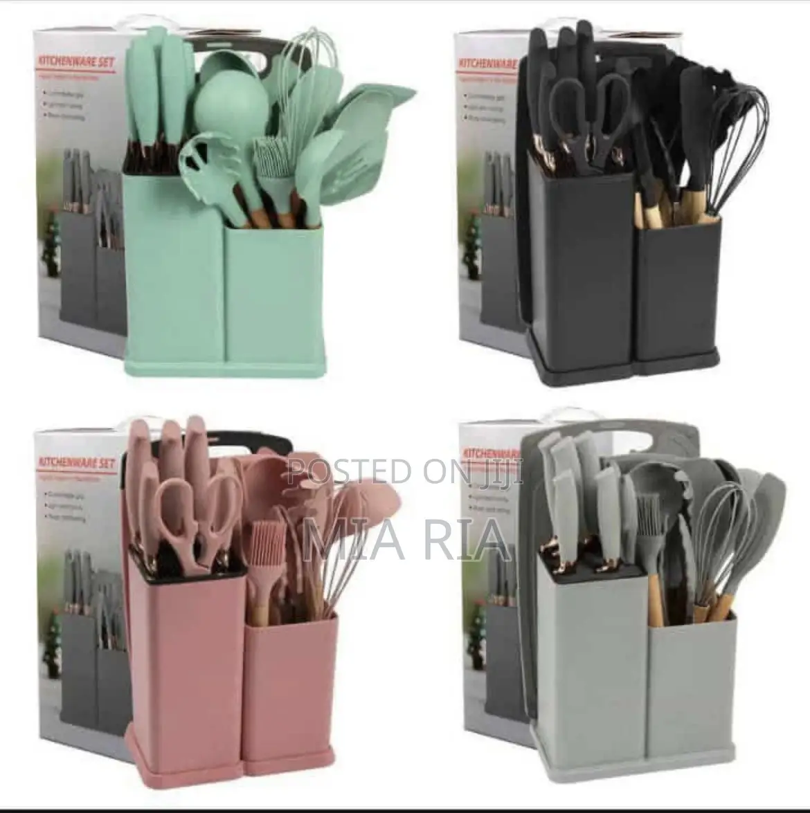 19pcs of Silicone Nonstick Spoon