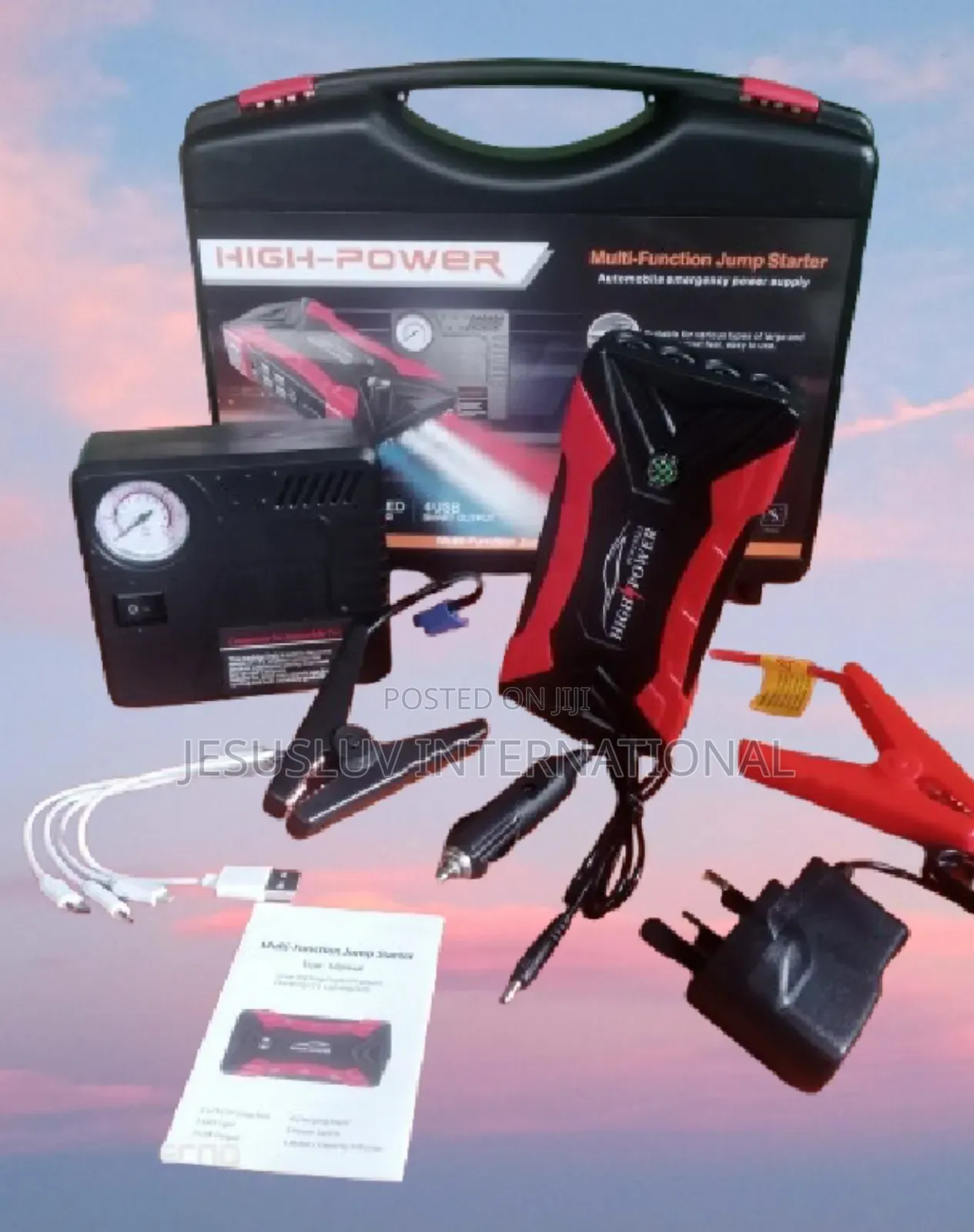 Jump Starter Power Pack for Car, Truck, Suv Tire Inflator