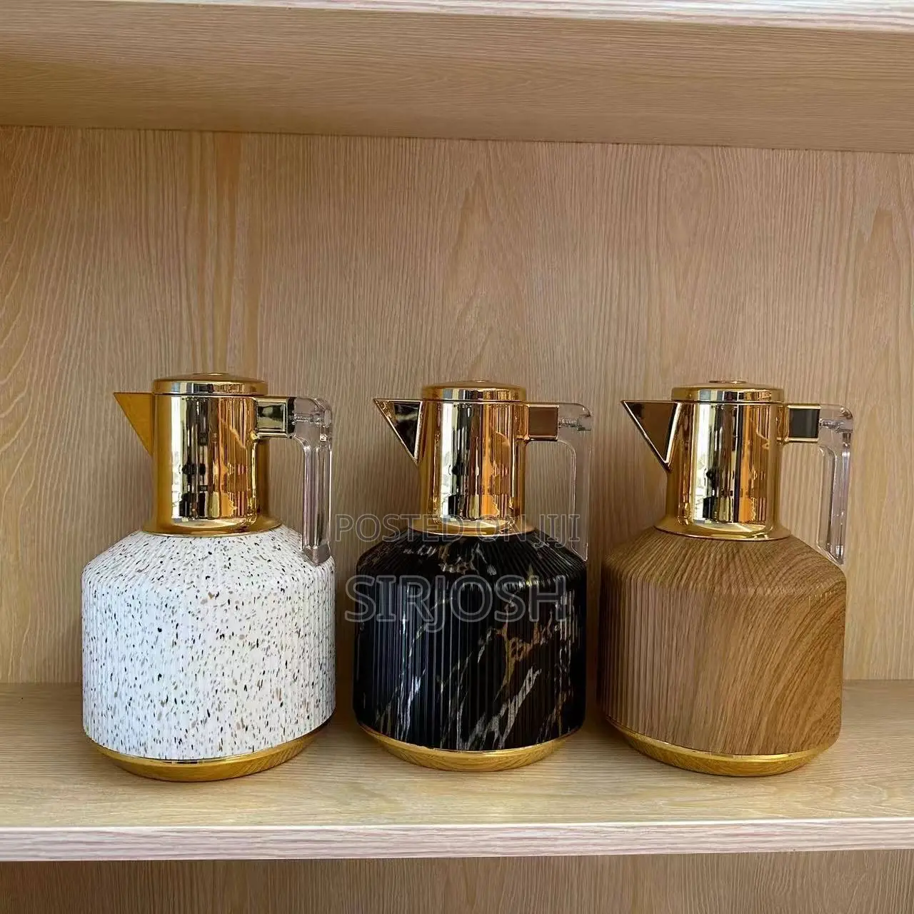 Marble Design Double Wall Insulated Jug