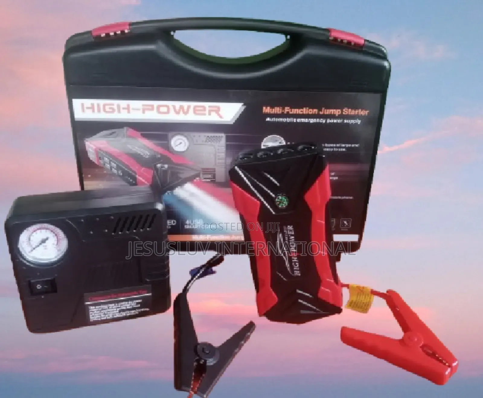 Car Tyre Pump 12v With Jump Starter Battery Booster 99800mah
