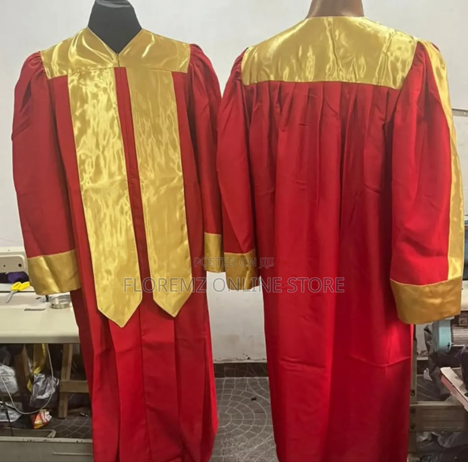 Red / Gold Choir Robes Bulk Rental