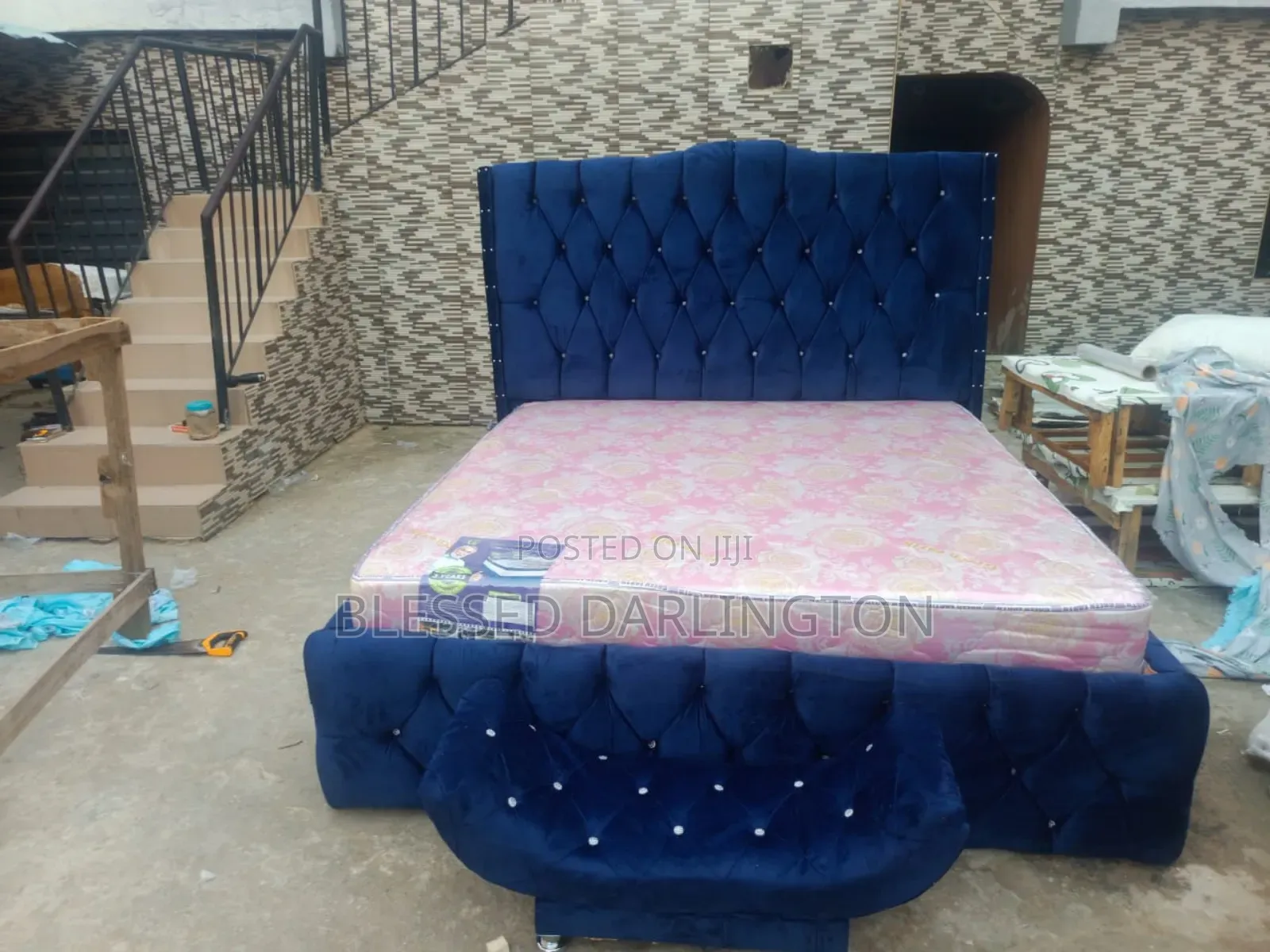 Navy Blue Standard 6by6 With a Footless