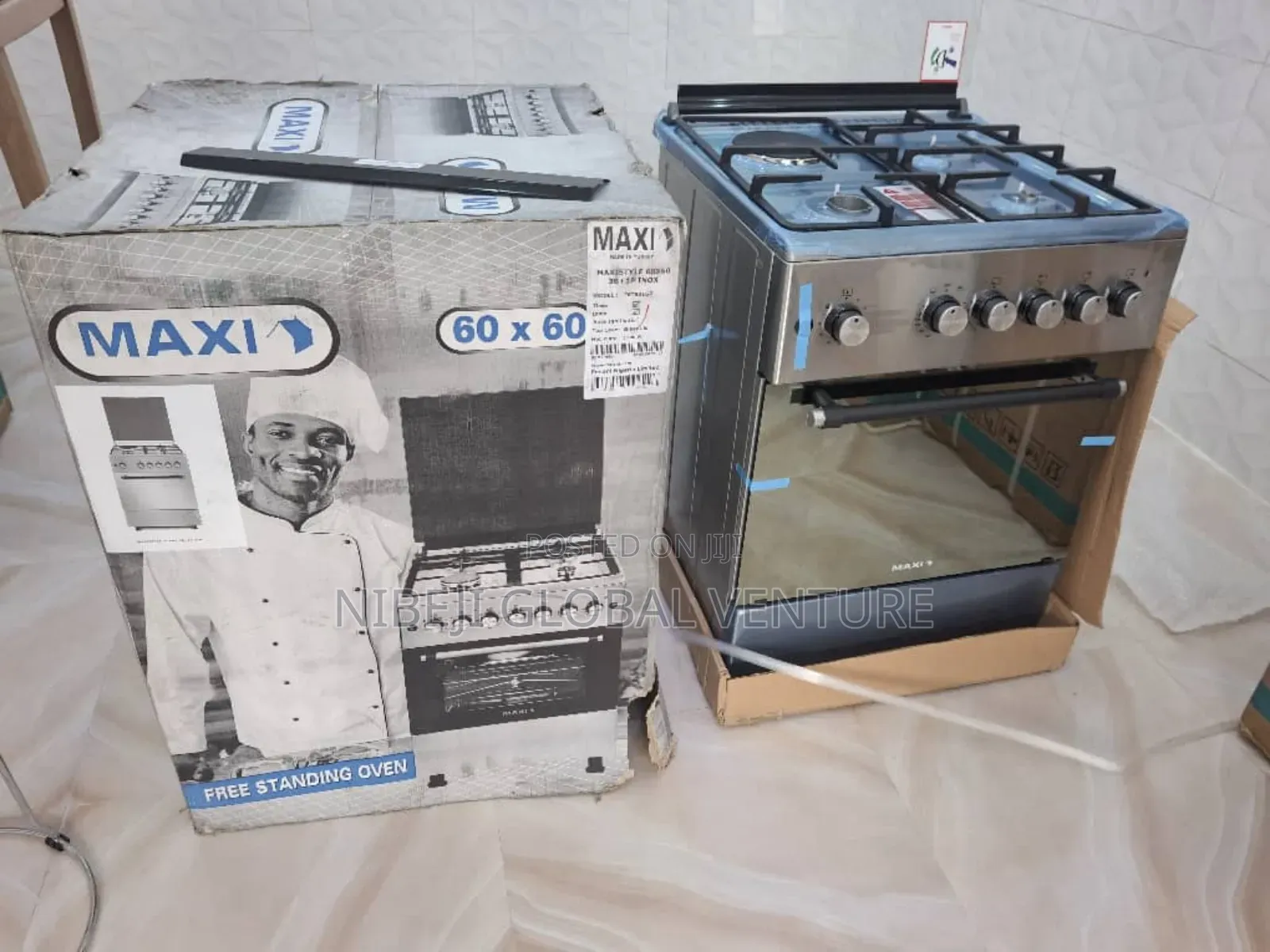 Maxi Standing Gas Cooker 3b+1p