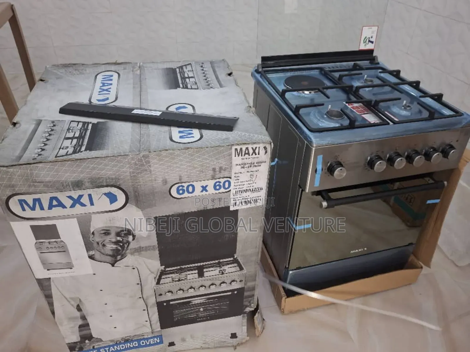 Maxi Standing Gas Cooker 3b+1p