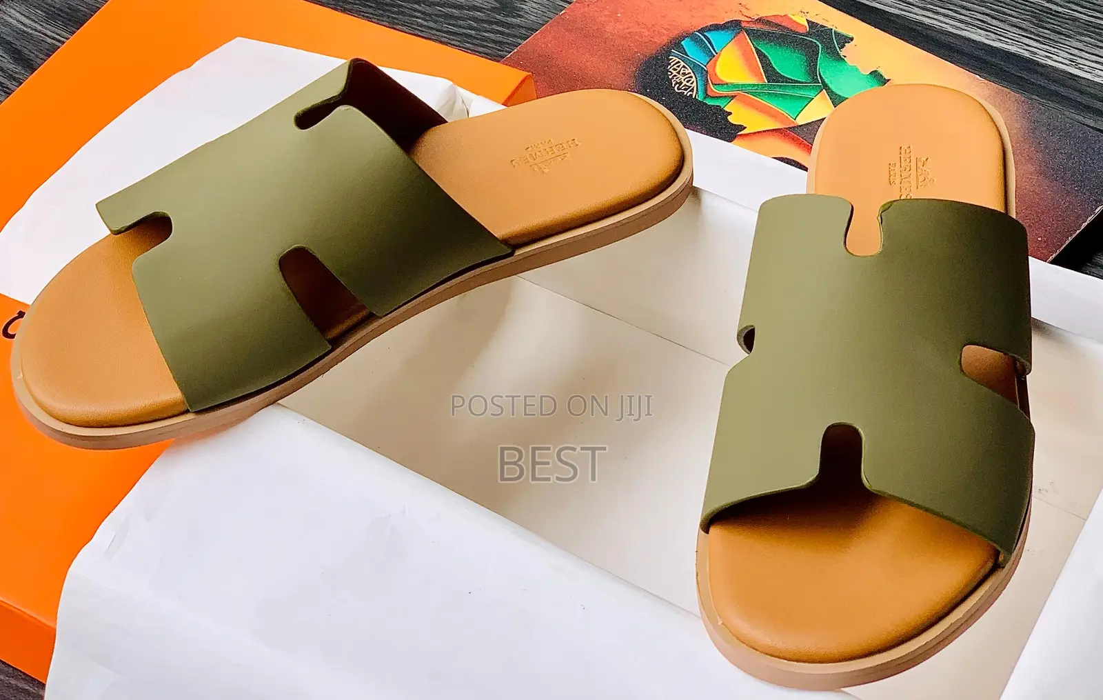 Hermes Luxury Palm Slippers