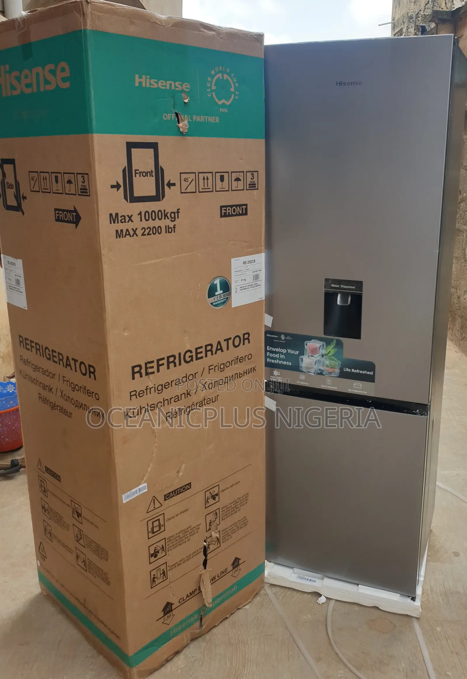 New Fast Freezing Hisense Refrigerator-Ref-35 DCB -264l
