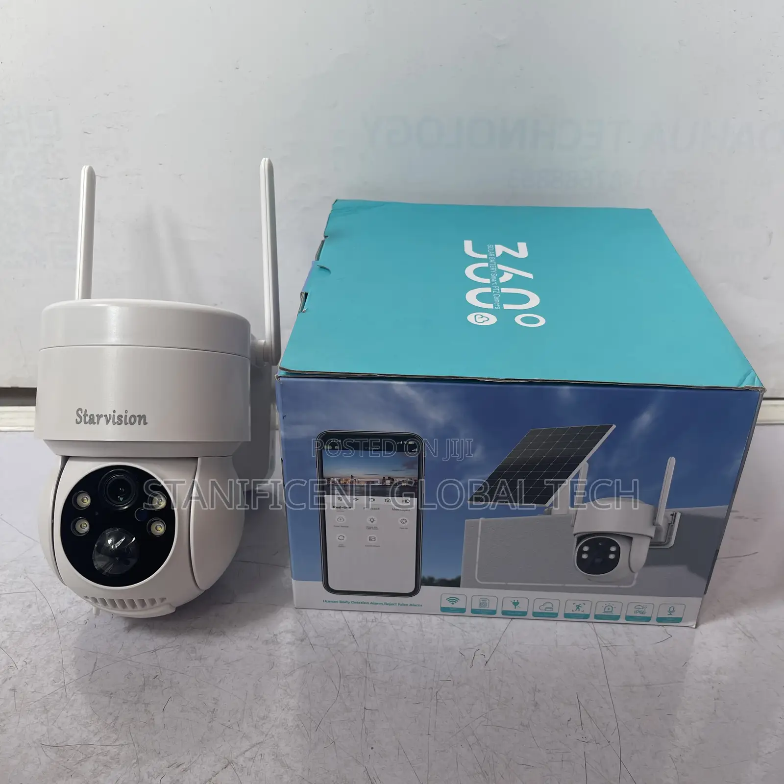 Starlight 5MP Solar Powered WiFi Single Lens PTZ Outdoor Camera