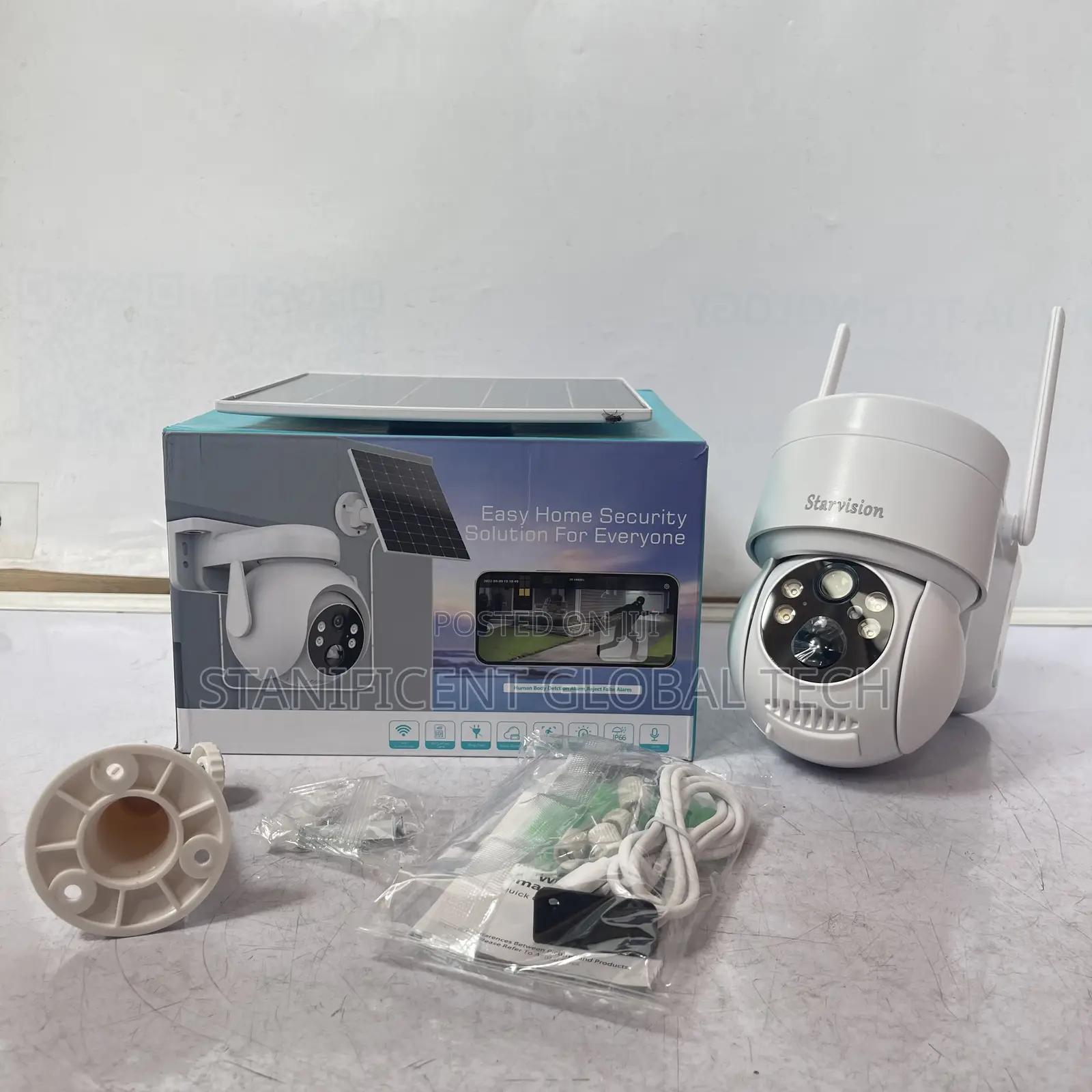 Starlight 5MP Solar Powered WiFi Single Lens PTZ Outdoor Camera