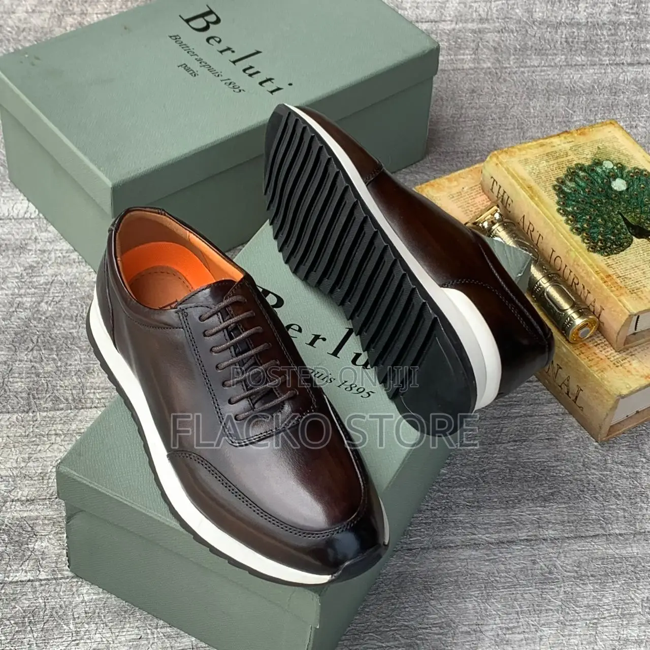 Original Berluti Casual Leather Sneakers