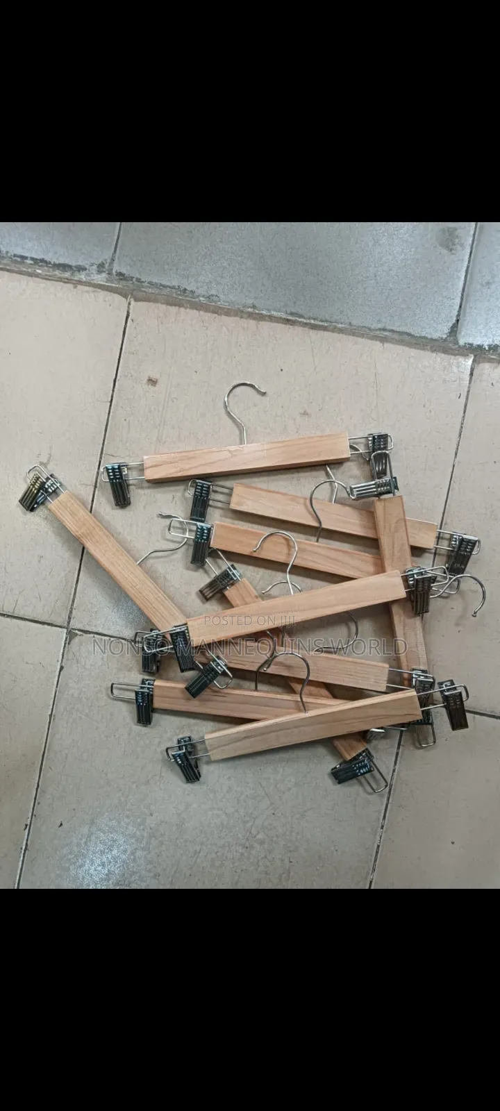 Clip Wooden Clothes Hangerd