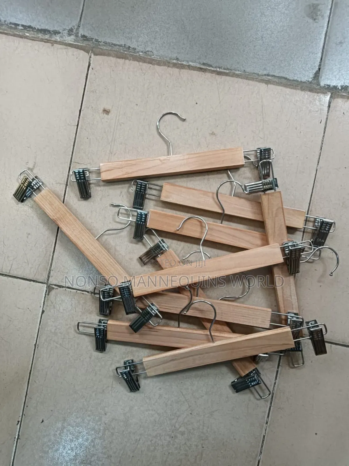 Clip Wooden Clothes Hangerd
