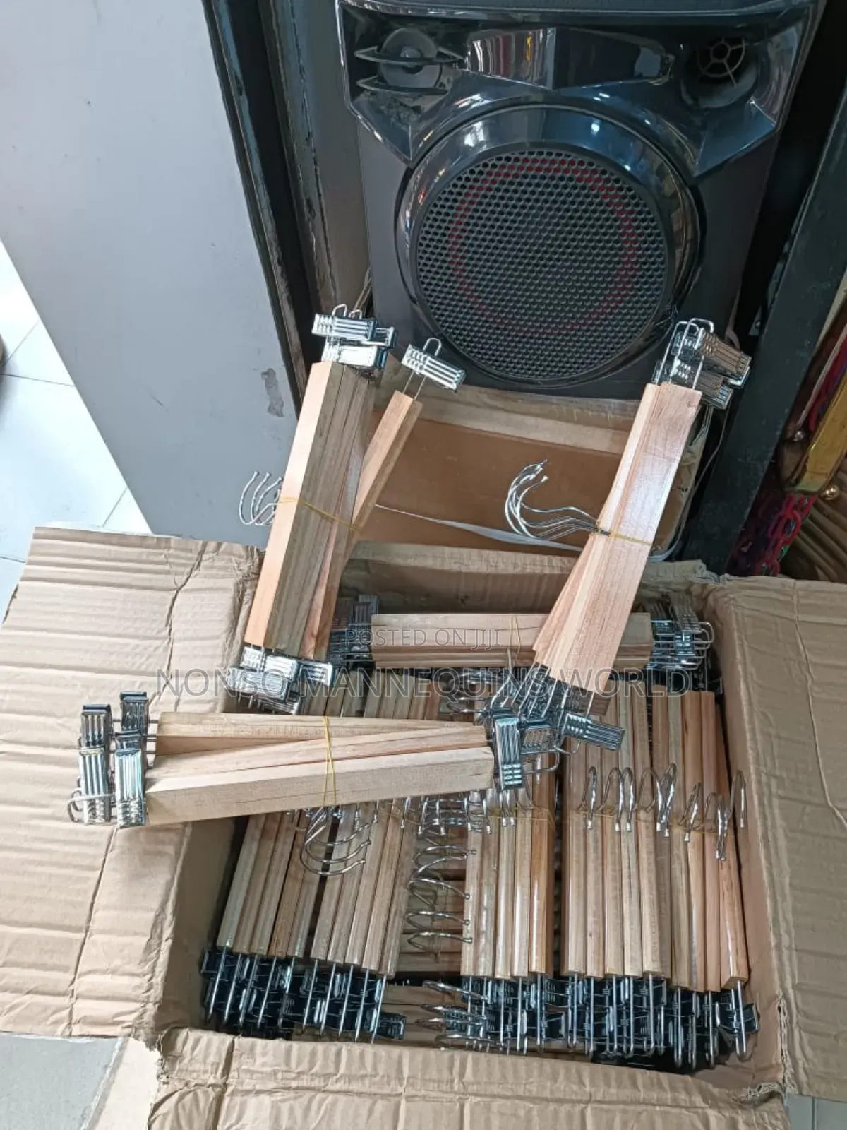 Clip Wooden Clothes Hangerd
