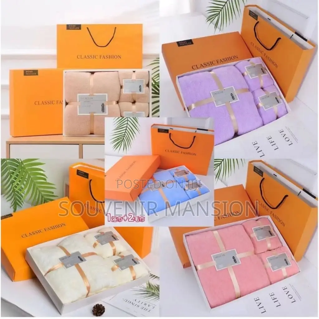 3 in 1 Luxury Gift Pack Towel ( Moq 40pcs )
