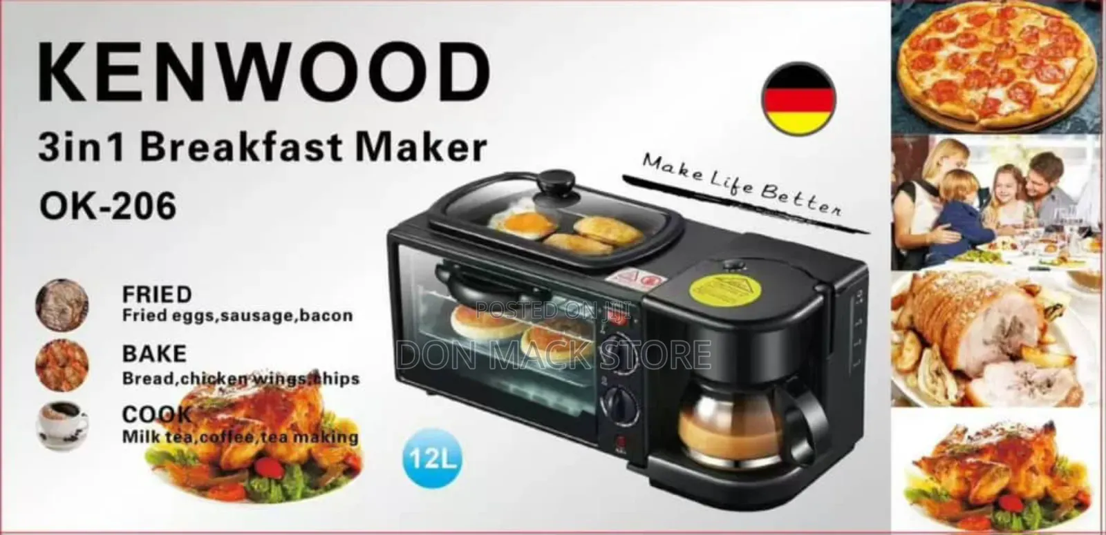 Kenwood 3 in Breakfast Maker