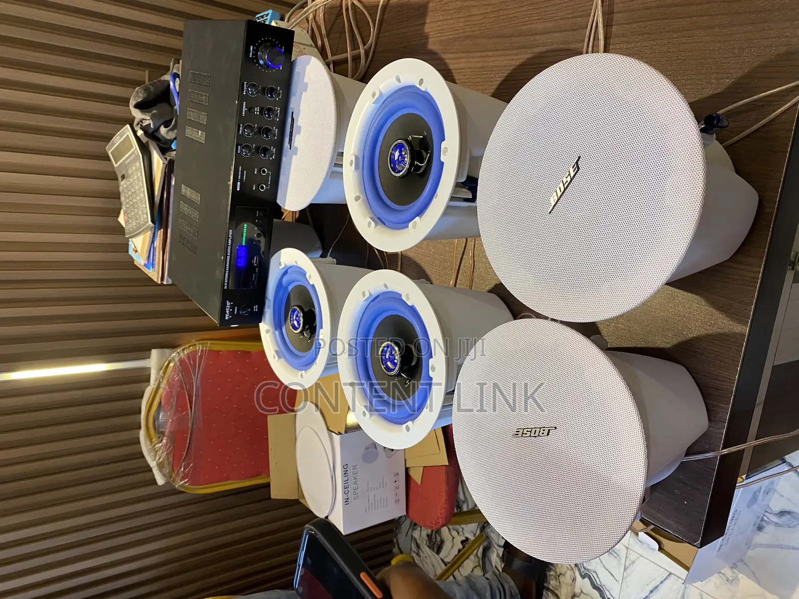 Bose Ceiling/Pop Speakers/1000watts Table Amplifier