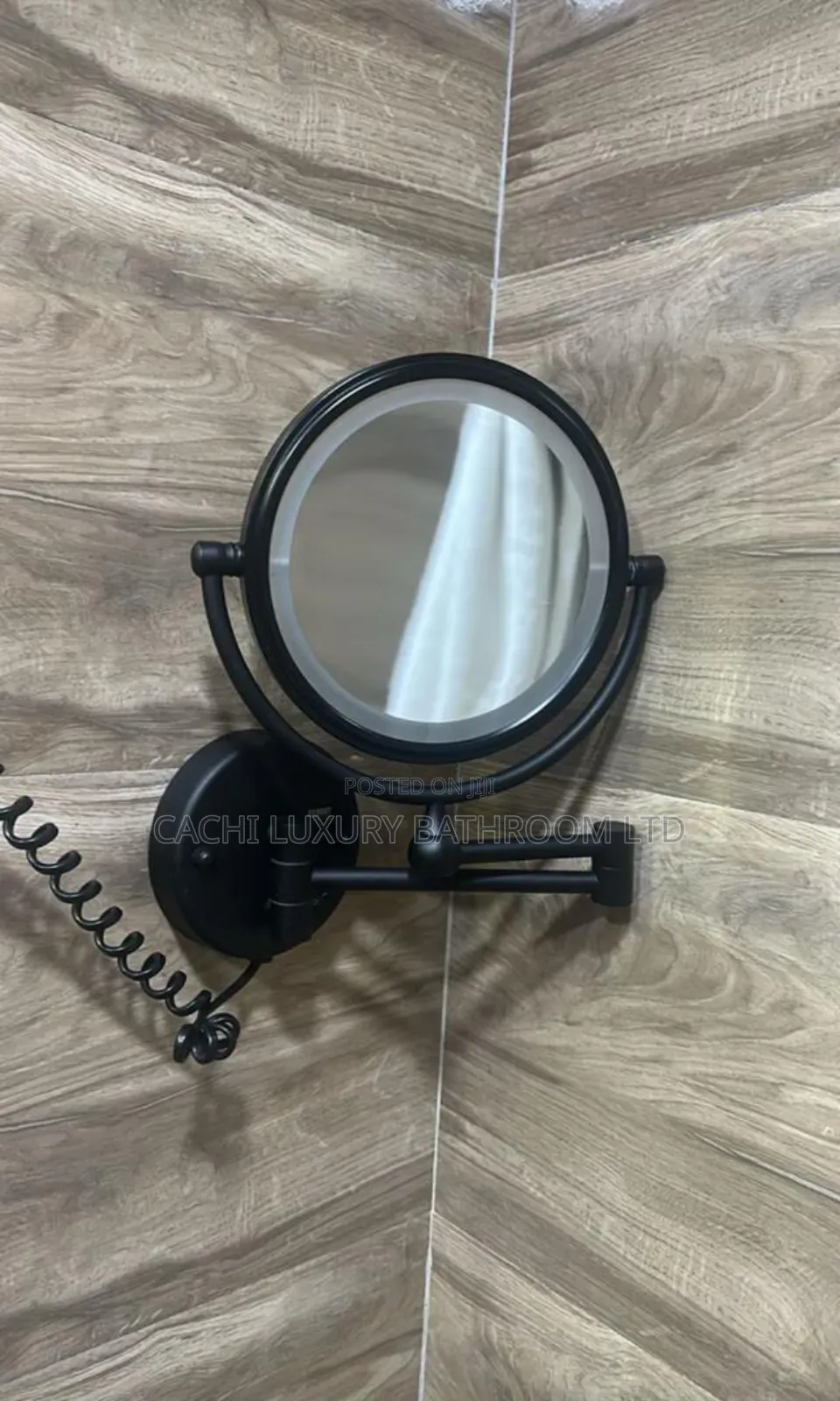 Black and Gold Magnifying Mirror