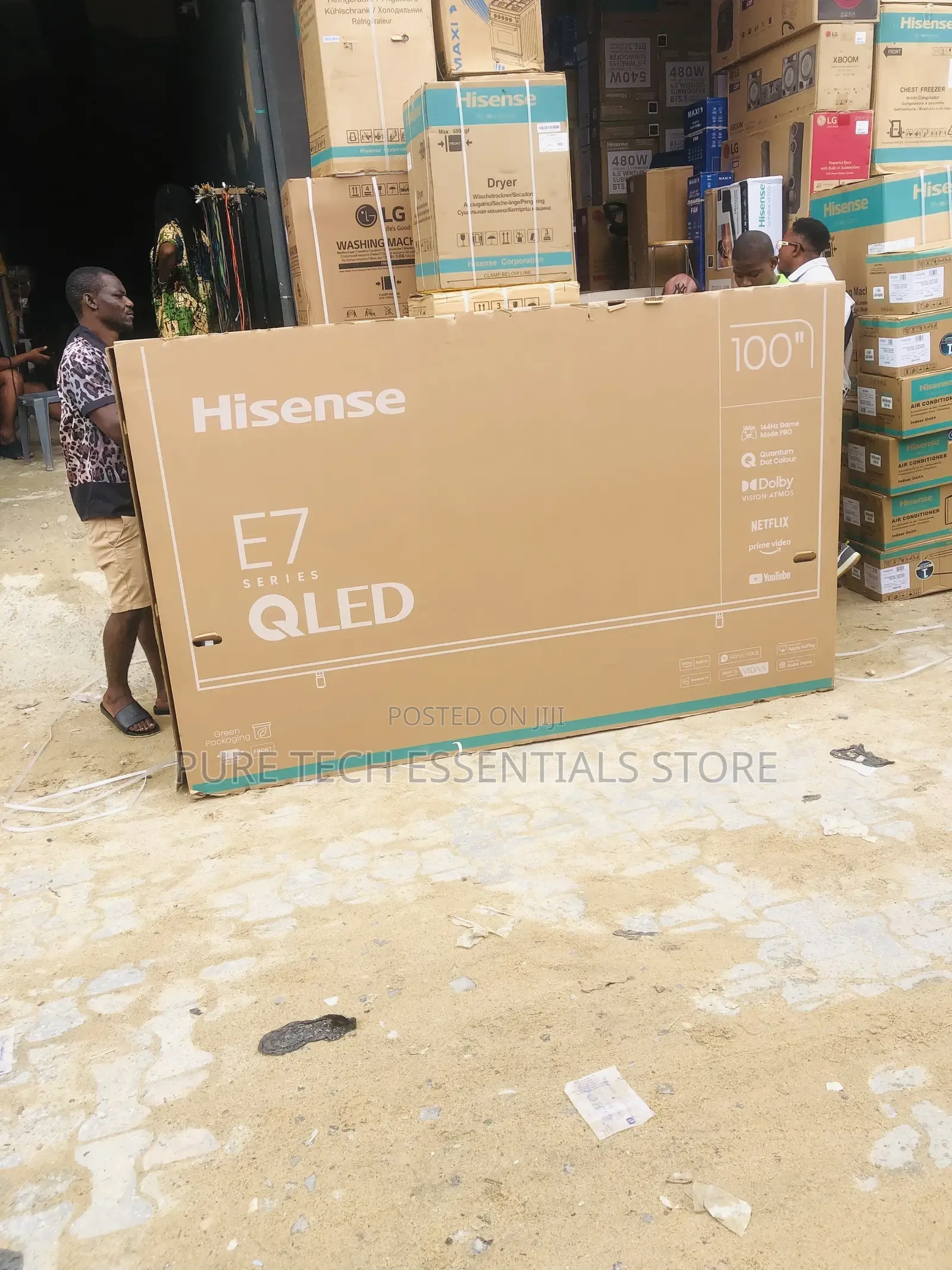 New Hisense Qled 100” Inches Smart Tv