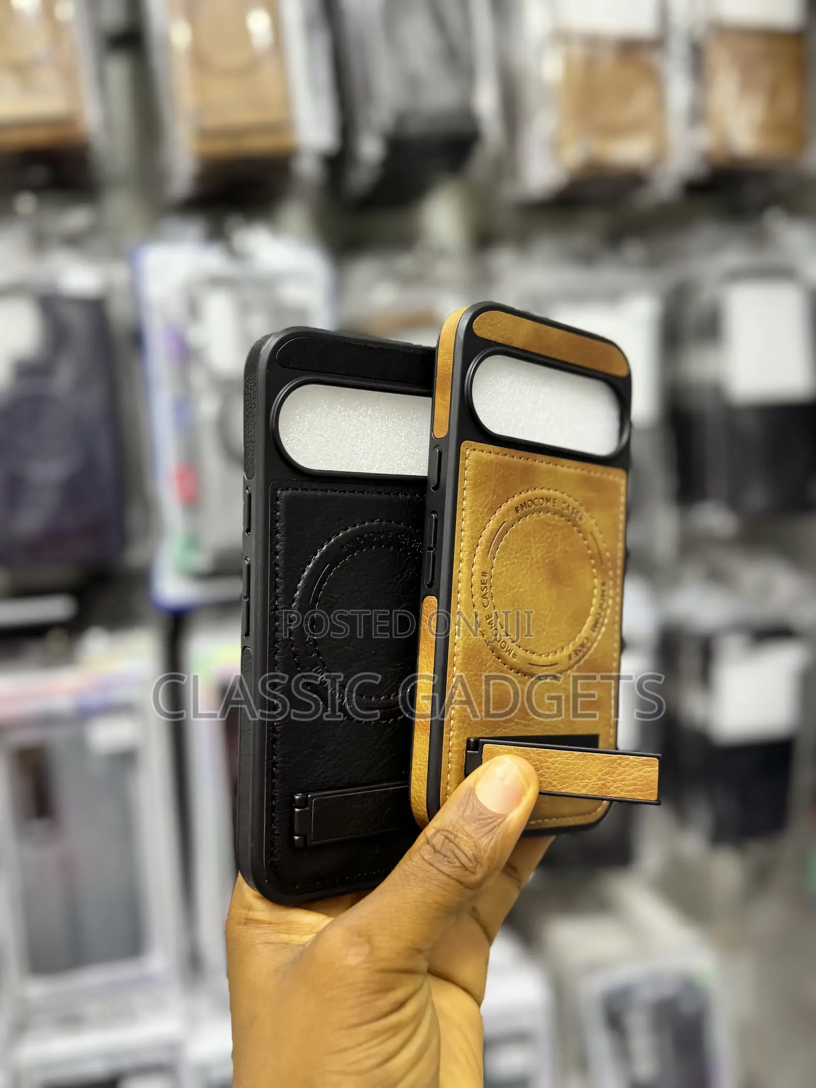 Leather Magsafe Case With Stand for Google Pixel 10/10 Pro