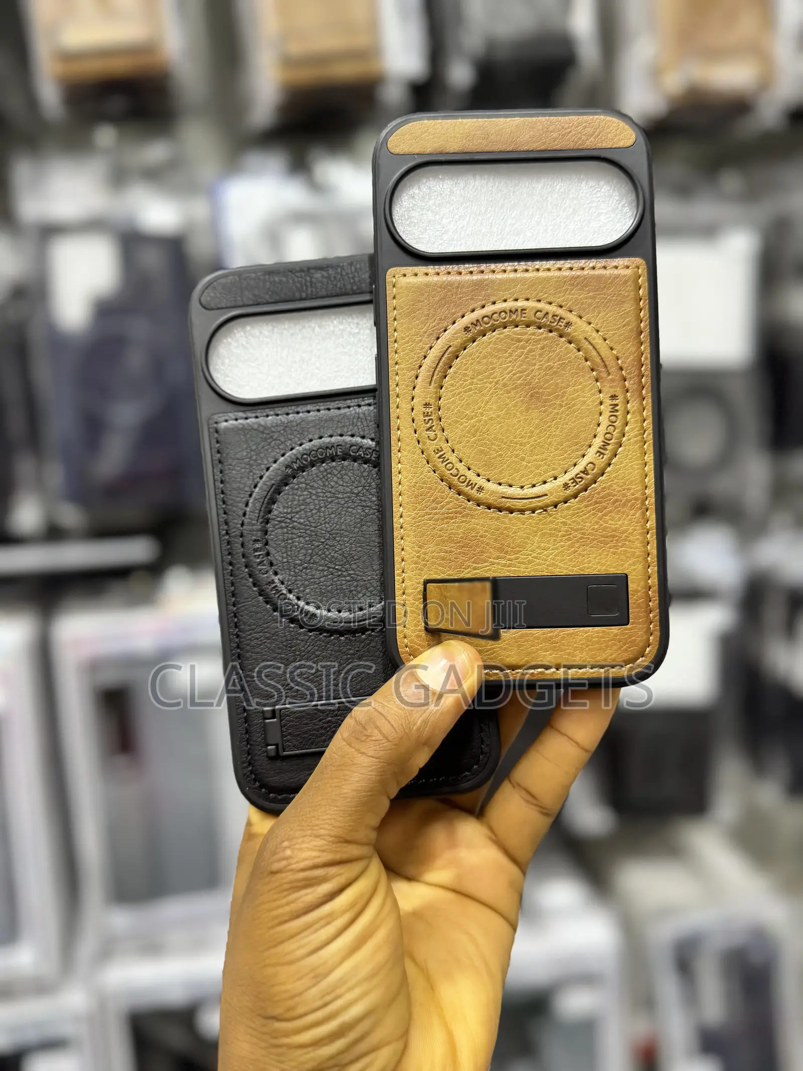 Leather Magsafe Case With Stand for Google Pixel 10/10 Pro