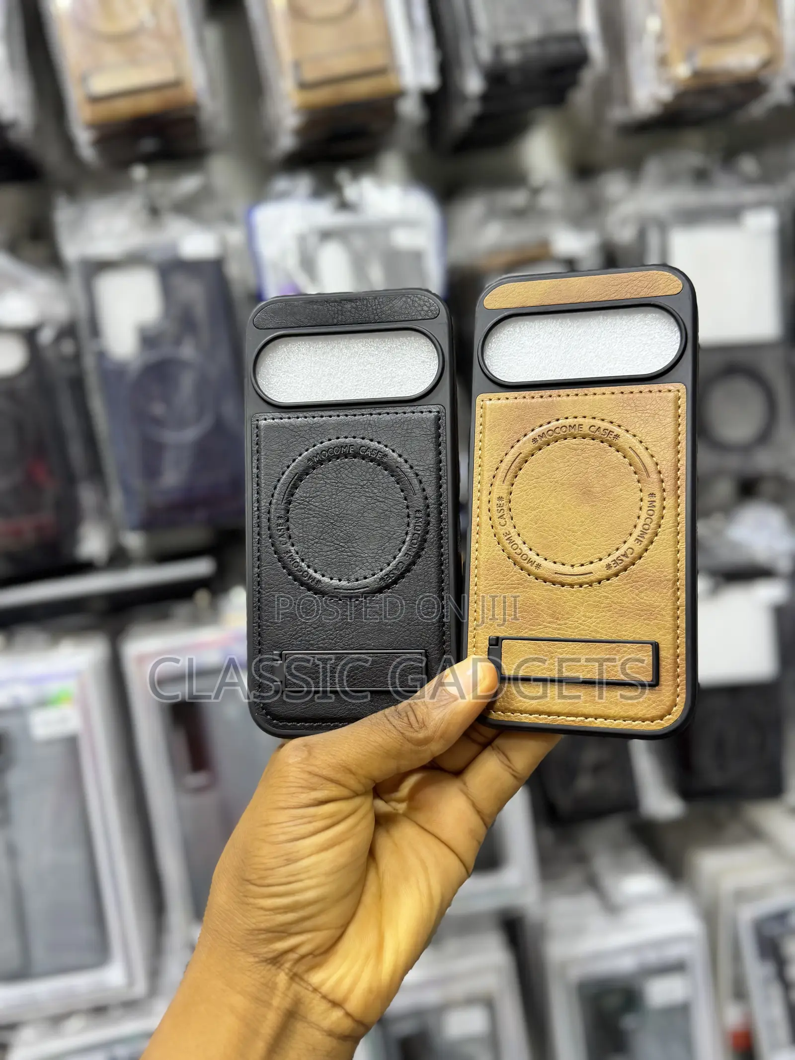 Leather Magsafe Case With Stand for Google Pixel 10/10 Pro