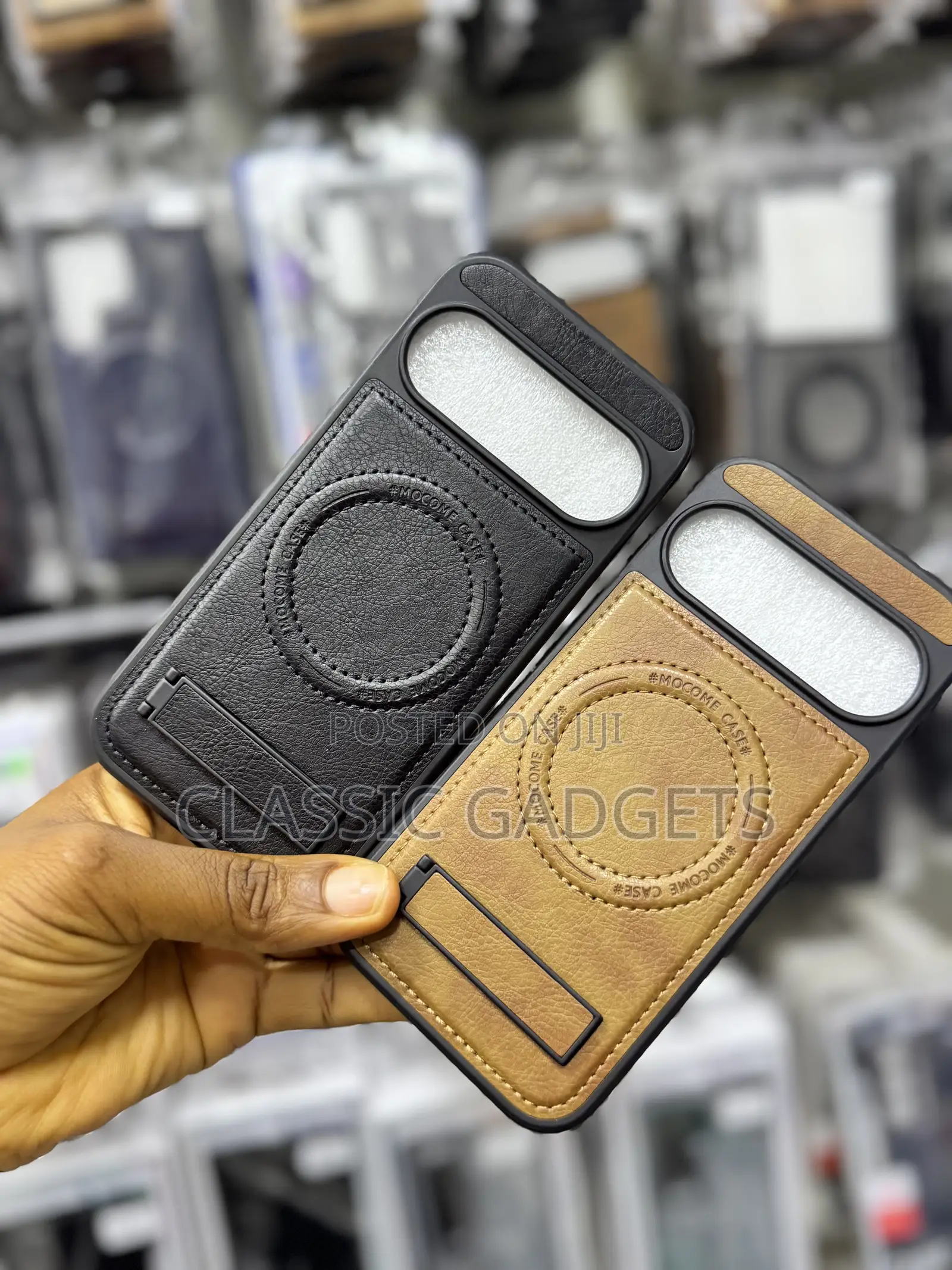 Leather Magsafe Case With Stand for Google Pixel 10/10 Pro