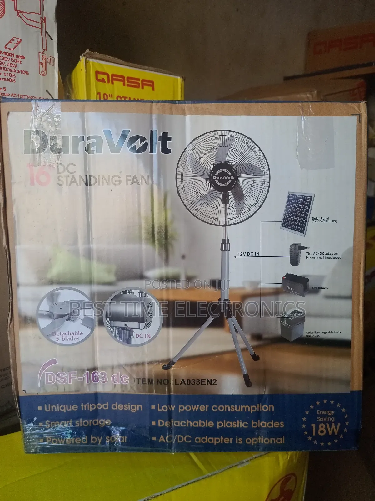 16" Duravolt Low Watts Solar Inverter Fan