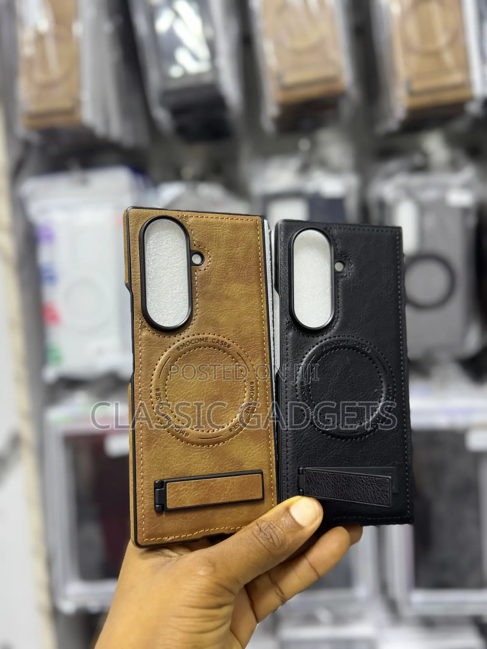 Magsafe Kickstand Leather Case for Samsung Galaxy Z Fold 7