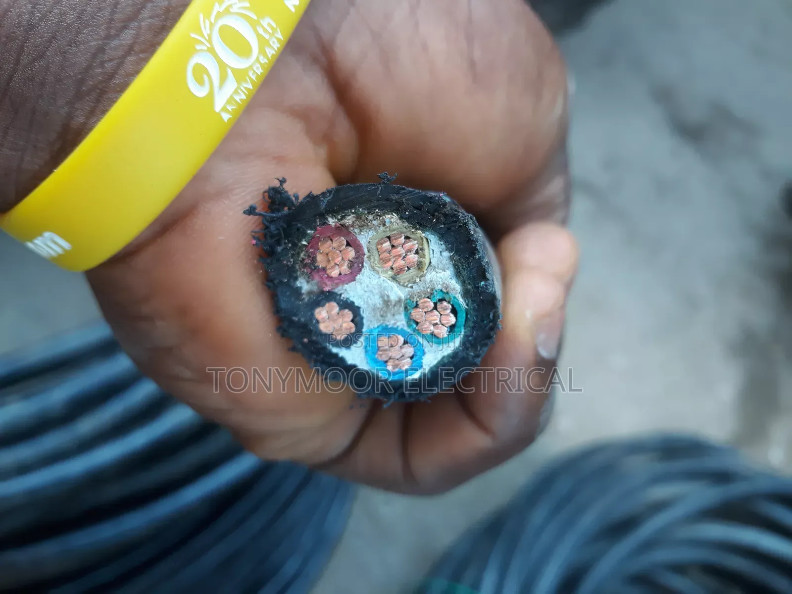 16mm2x5core Non-Armoured Cable