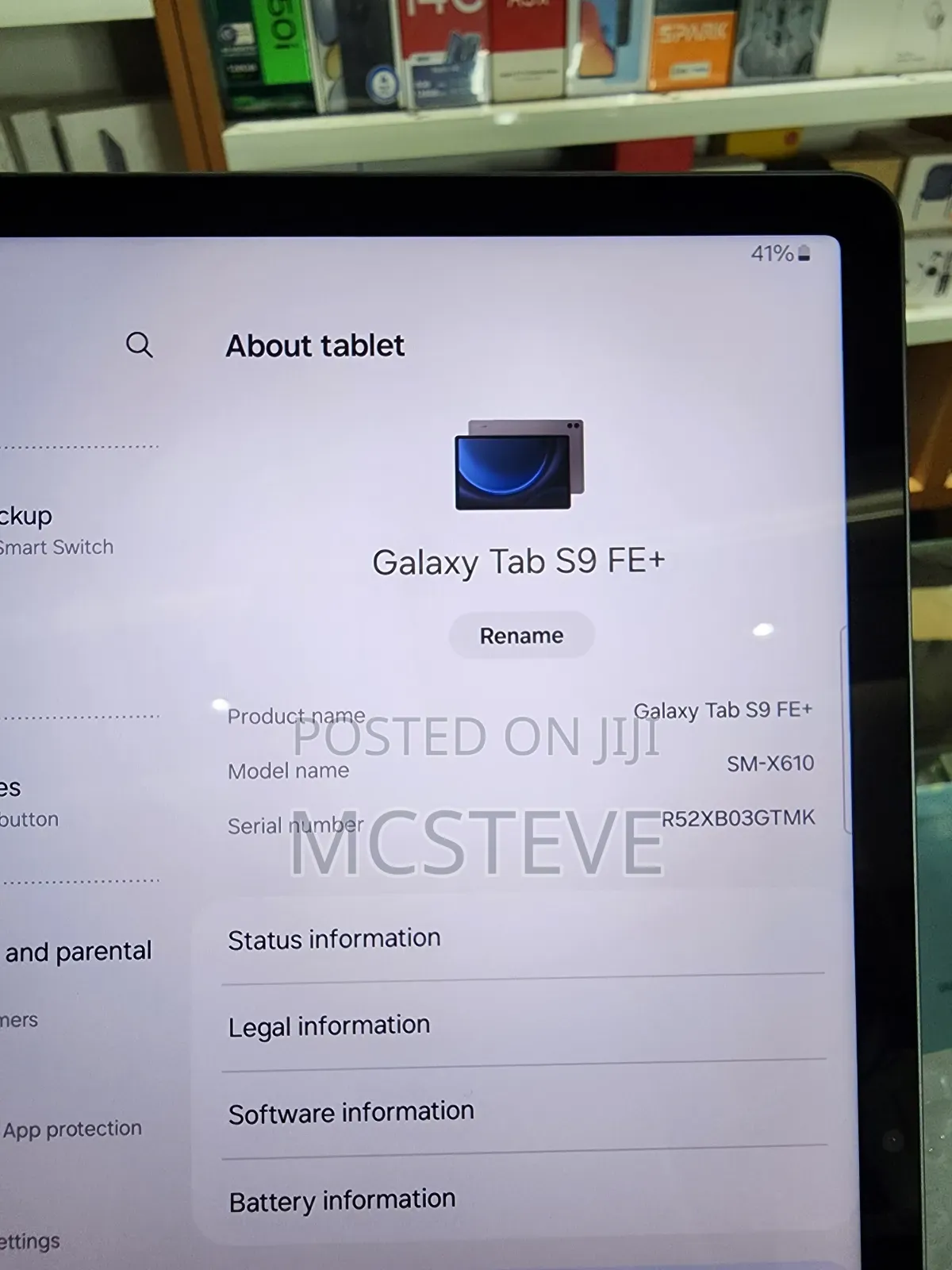 Samsung Galaxy Tab S9 FE+ 256 GB Gray