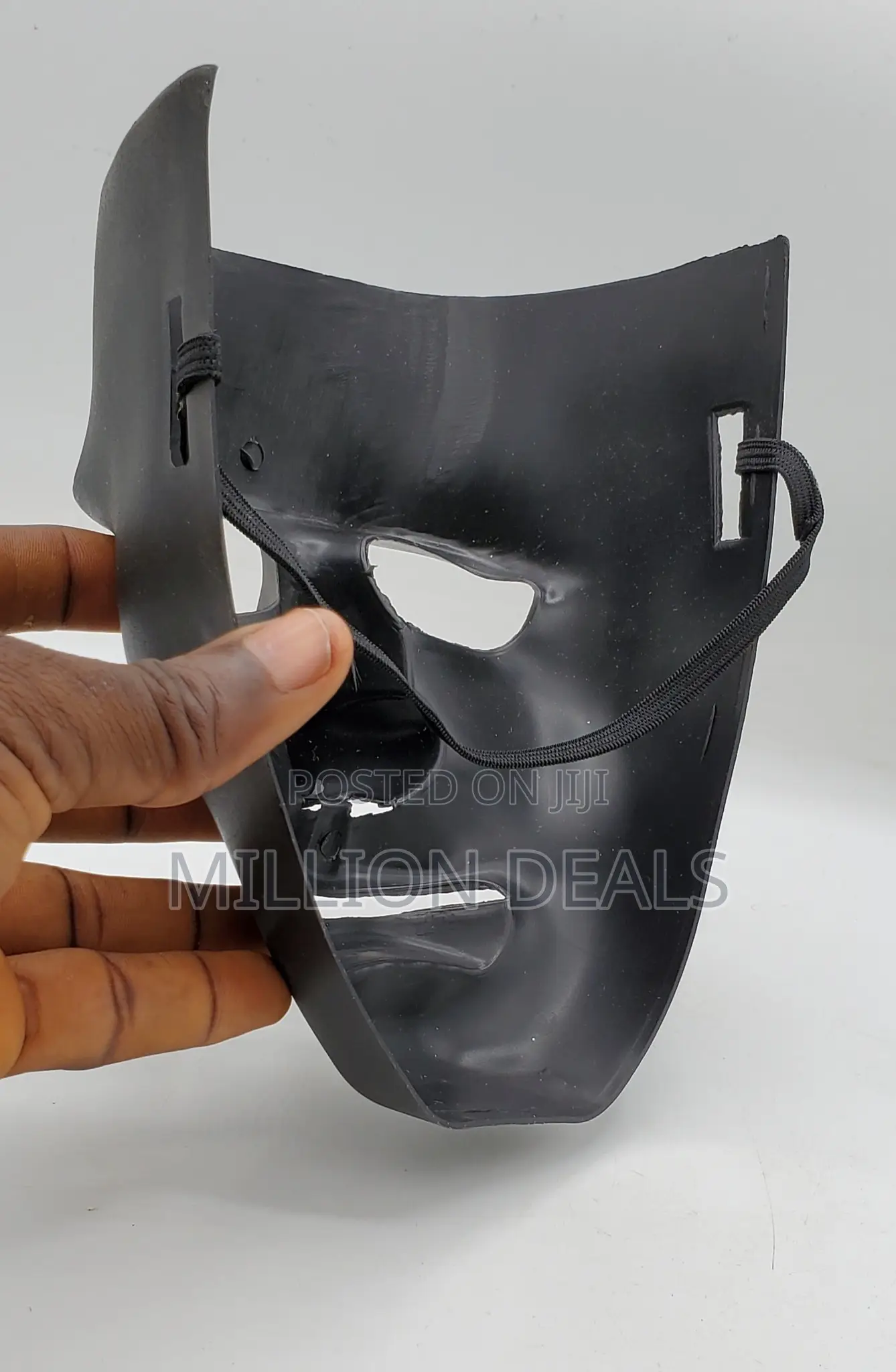 Ski Black Plastic Party Men's Face Mask