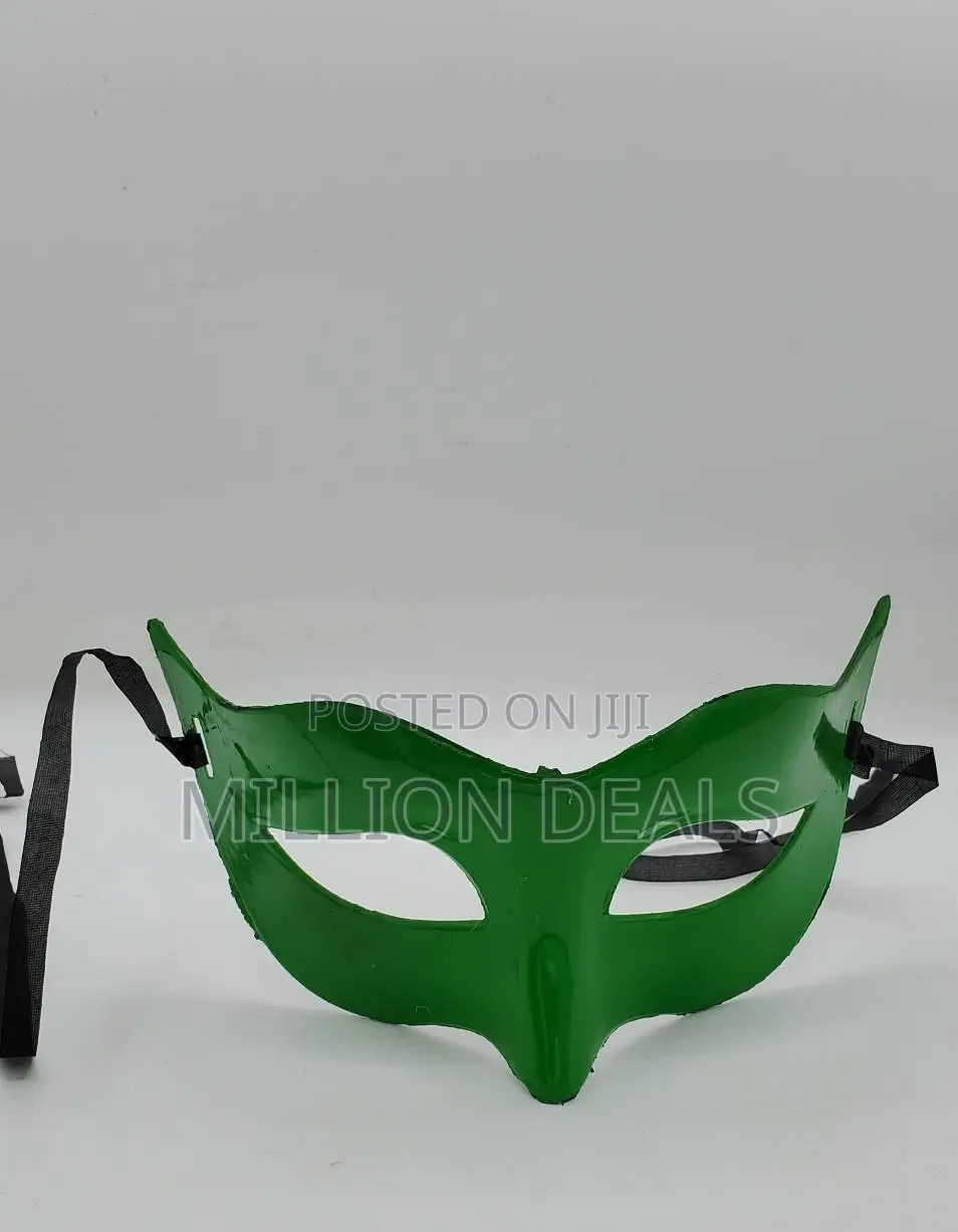 Green Ski Half Party Face Mask