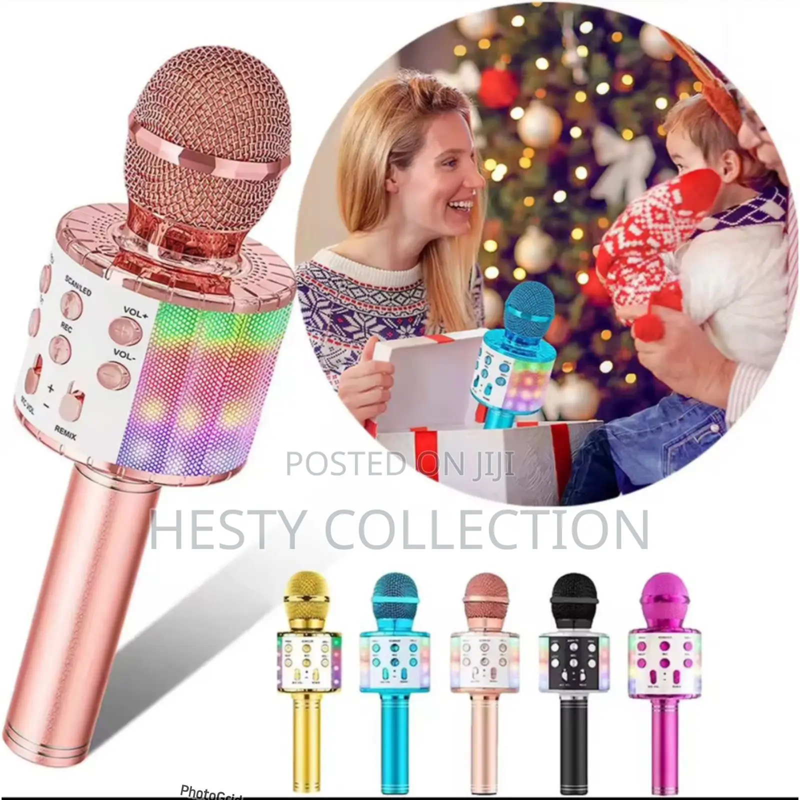 Wireless Bluetooth Rechargeable Karaoke Microphone Speaker