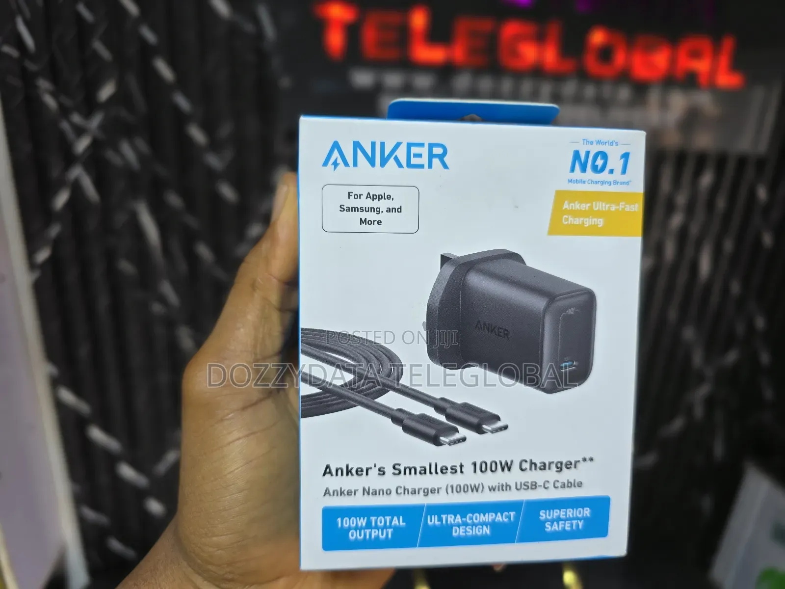 Anker Nano Charger (100w) With a Usb-C Cable