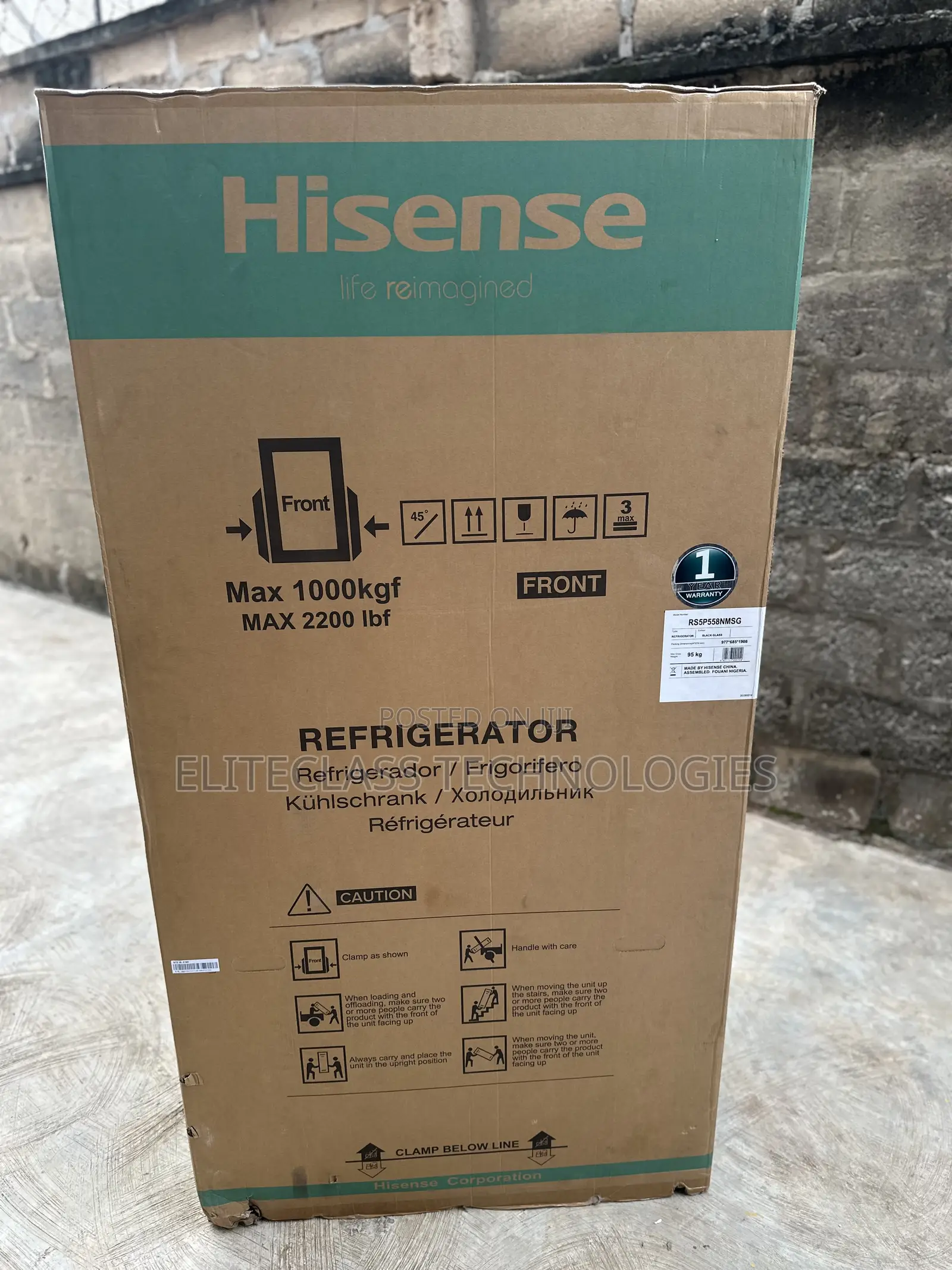 Hisense Versatile Freezer Space Refrigerator | Ref 5p558nmsg