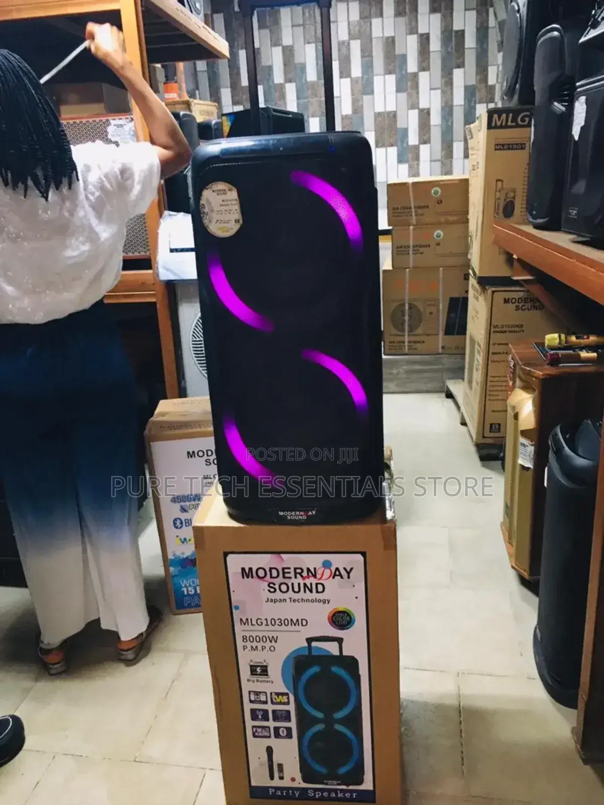 Modern Day Rechargeable Party Speaker 8000watts 1030