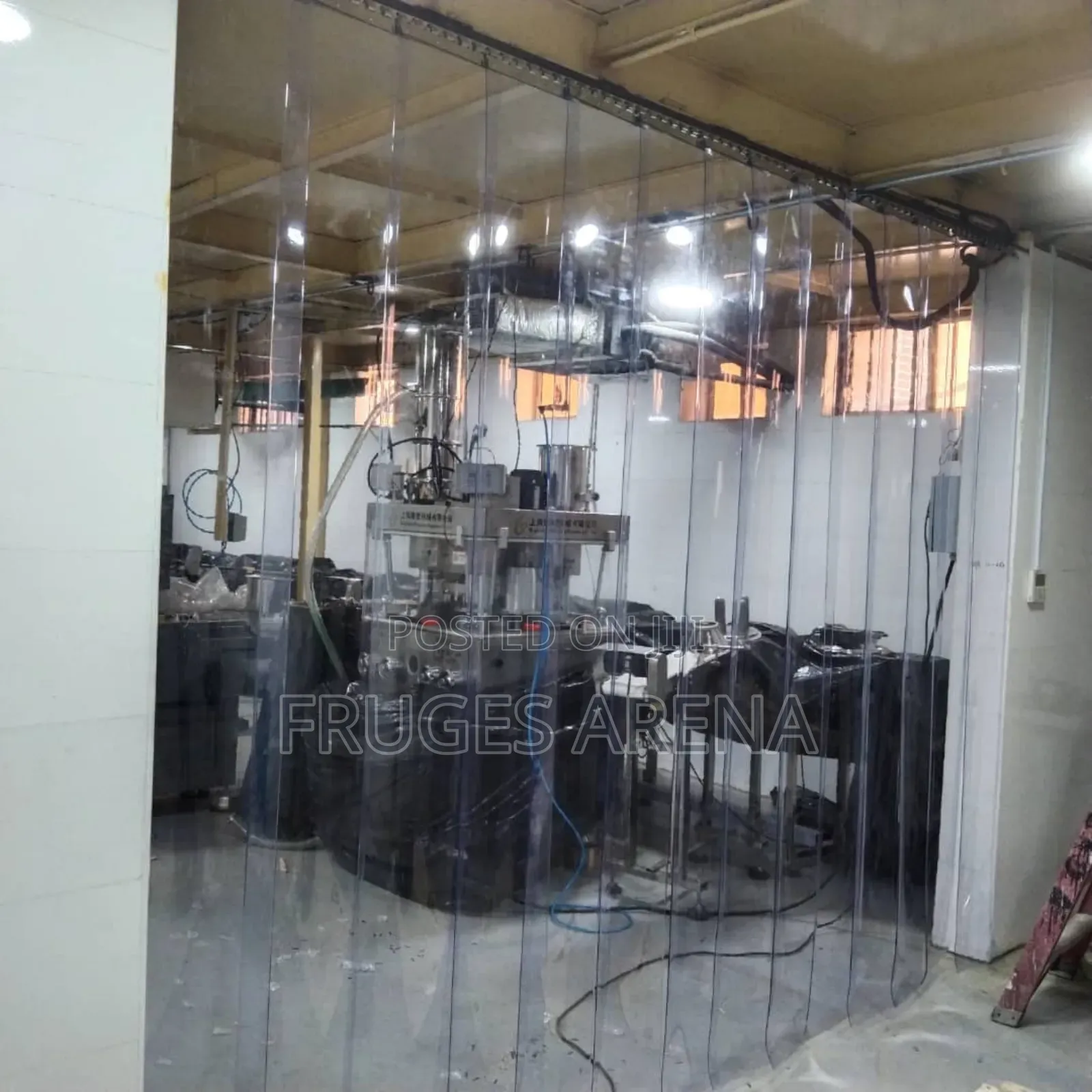 Transparent Blue PVC Curtains for Warehouses