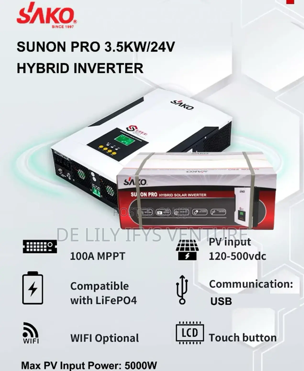 Sako 3.5kva /24 Hybrid Inverter