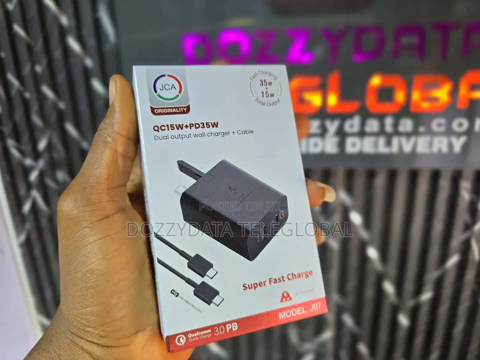 Jca J07 Dual Output Wall Charger With Qc15w and Pd35w
