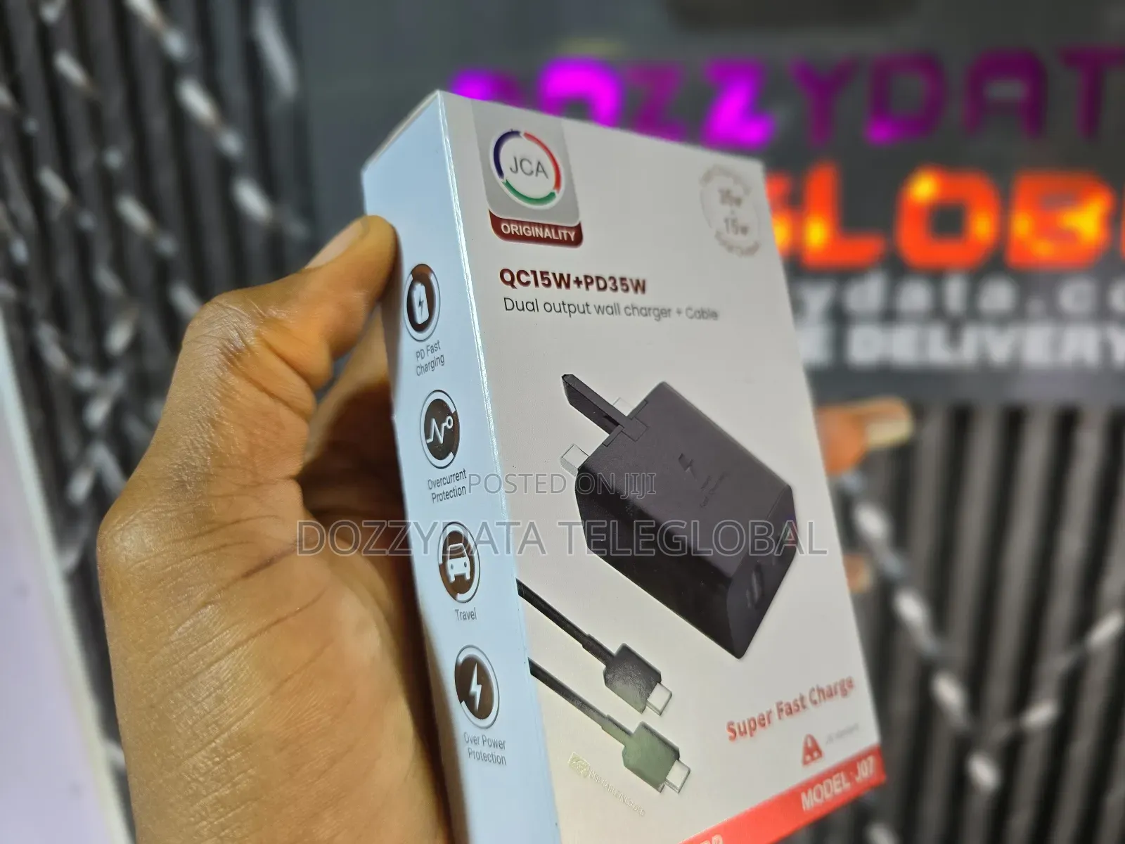 Jca J07 Dual Output Wall Charger With Qc15w and Pd35w