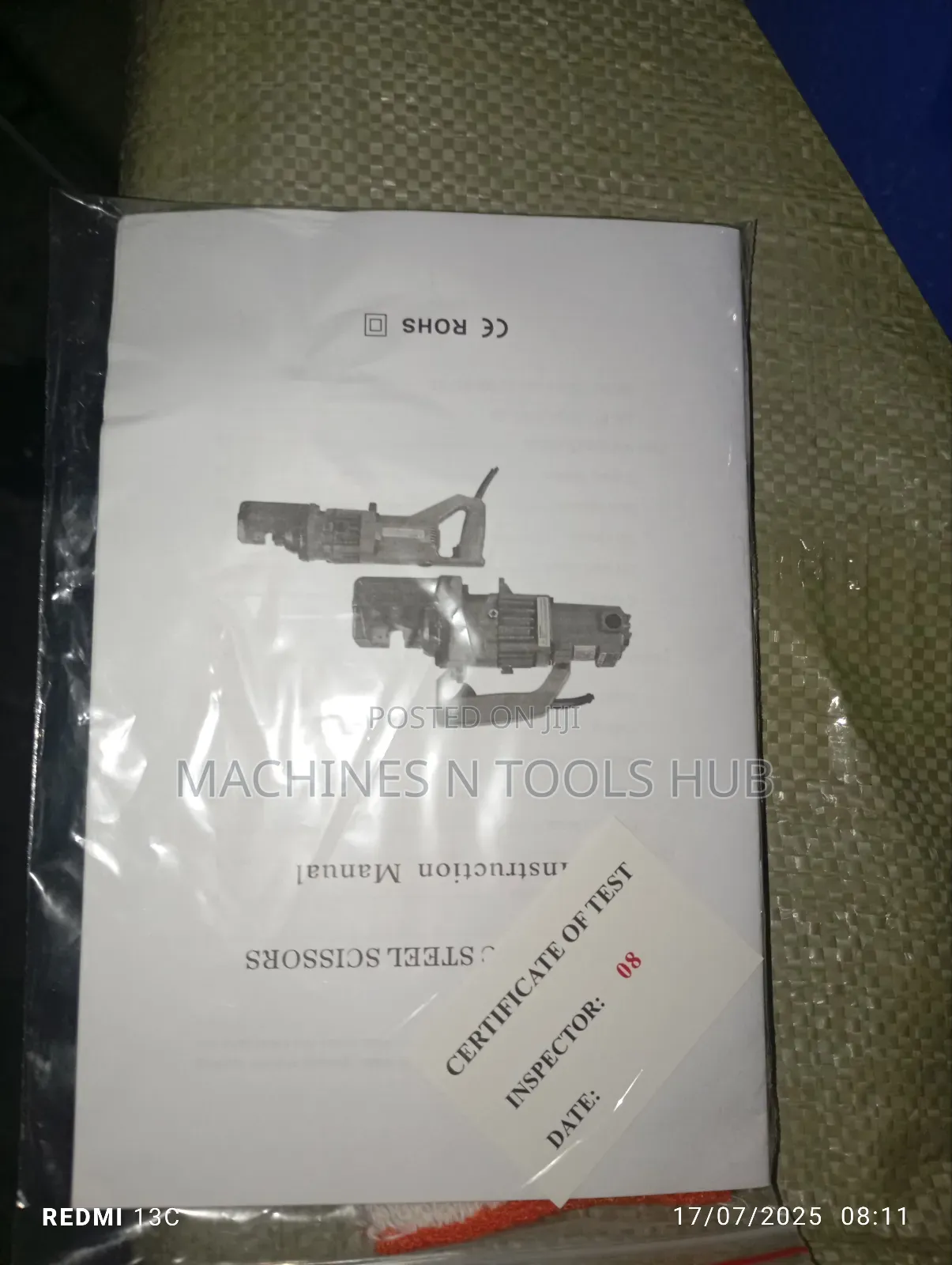 Rc-20 Electric Hydraulic Rod Cutting Machine