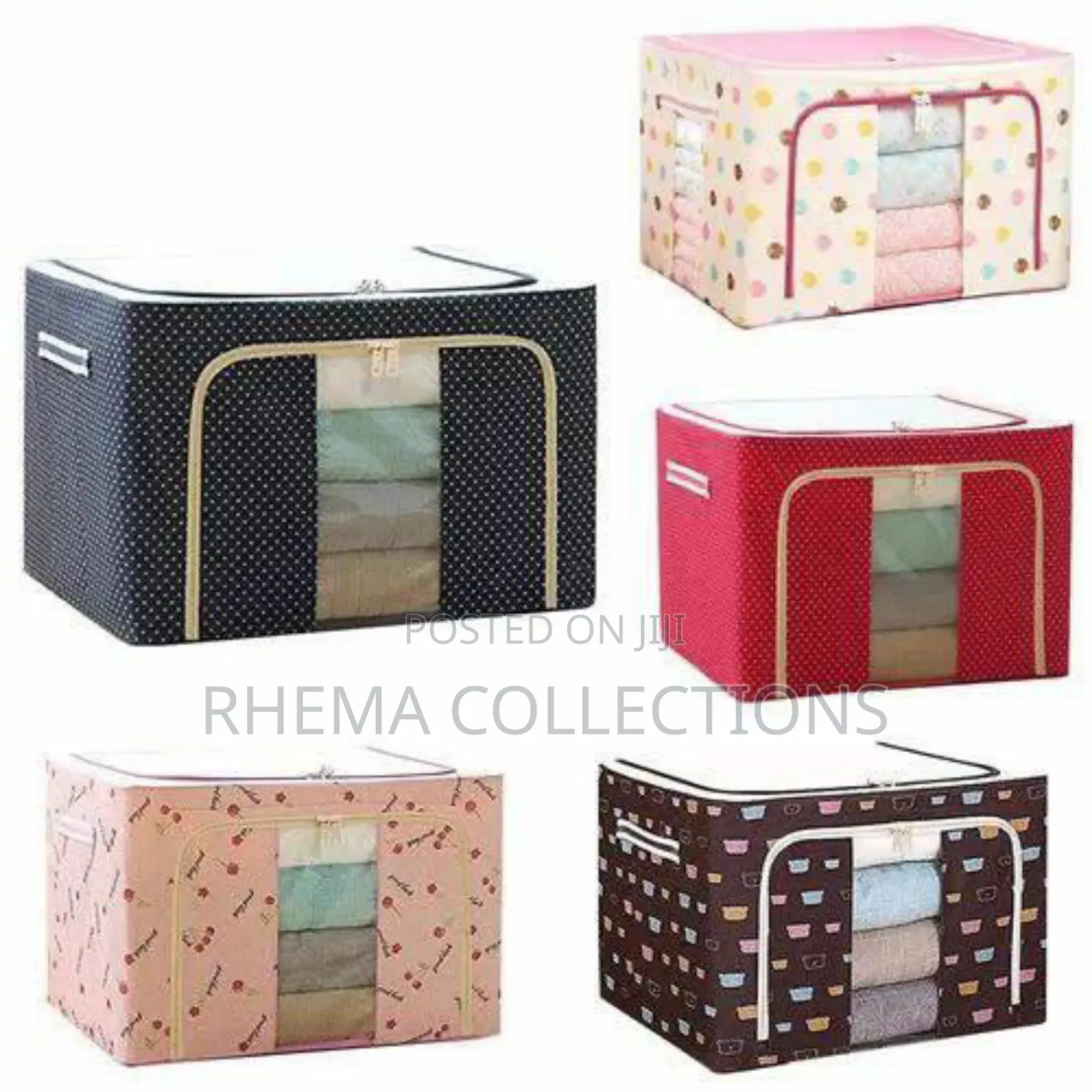 100l Laundry/Mobile Wardrobe Box (Dual Zip Openings)