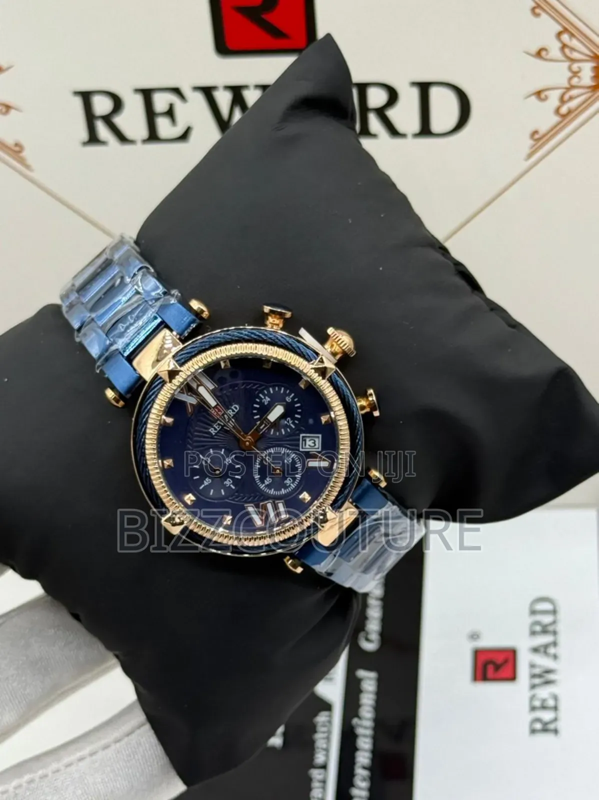 Original Rewardvip Blue Dial Chronograph Watch Available