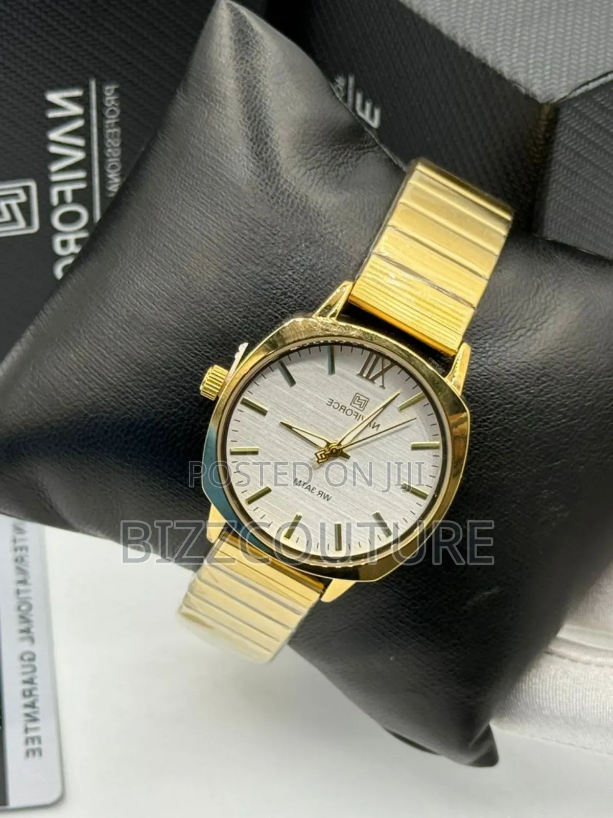Original Naviforce Gold Stainless Steel Watch in Store